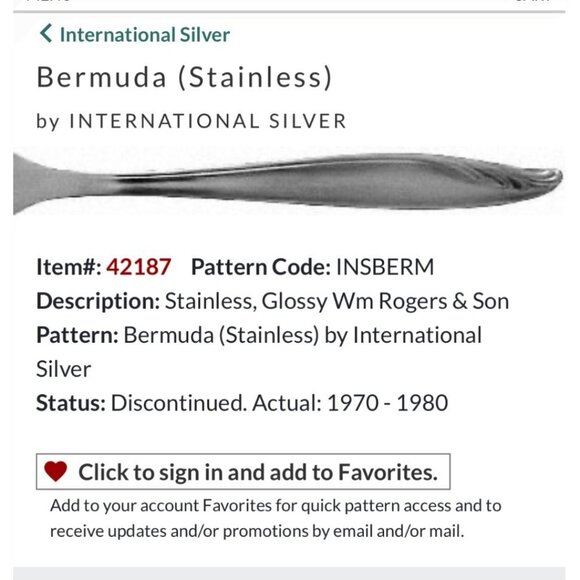 Set Of 5 Vintage Bermuda Pattern Stainless Steel Butter Knives By International - Picture 1 of 3